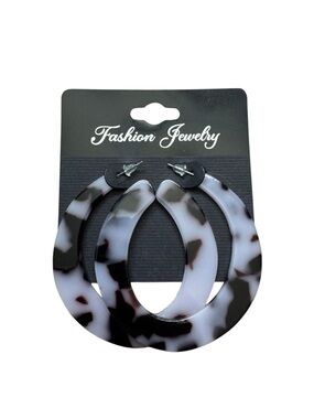 Fashion Jewelry Acrylic Hoop Earrings